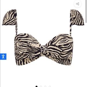 Montce zebra bra-micro-scrunch bikini top